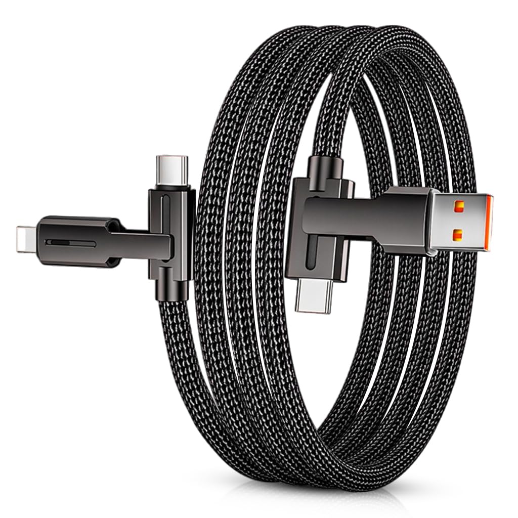 Verilux USB C Cable 4-in-1 USB C Cable Support 100W PD Fast Charging Cable &Data Sync Color Woven Charging Cable Multi Connector USB Charging Cable for iPhone 14 13 Samsung Galaxy S23/S22 Verilux USB C Cable 4-in-1 USB C Cable Support 100W PD Fast Charging Cable &Data Sync Color Woven Charging Cable Multi Connector USB Charging Cable for iPhone 14 13 Samsung Galaxy S23/S22